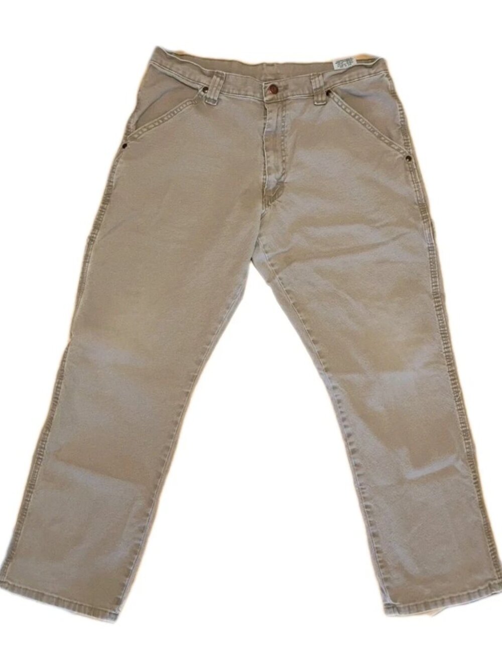 Wrangler Carpenter Jeans Men's 32x30 Work Pants 1094LXWCK Khaki